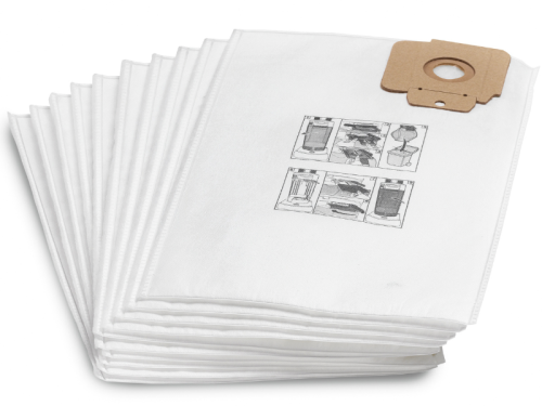 Flizelinowe worki filtracyjne do CV (10 szt.) Kärcher