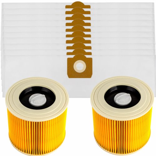 Komplet akcesoriów PUREY do KARCHER WD 3, SE 4 - 10 worków + 2 filtry