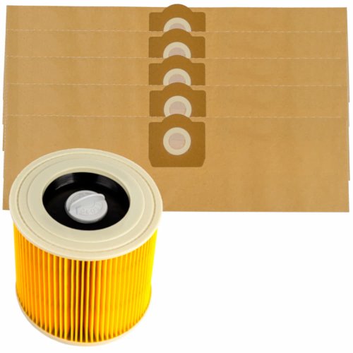 Komplet akcesoriów PUREY do KARCHER WD 3 - 5 worków + 1 filtr