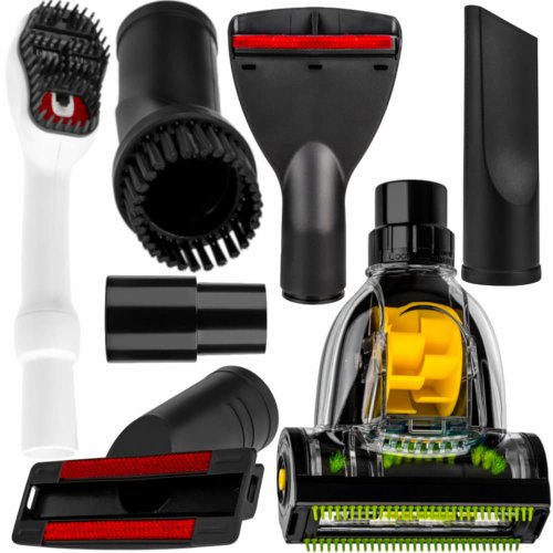 Komplet akcesoriów PUREY do odkurzaczy - 6 końcówek + adapter