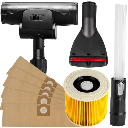Komplet akcesoriów PUREY do odkurzacza KARCHER WD 3 - 5 worków + filtr + 3 końcówki