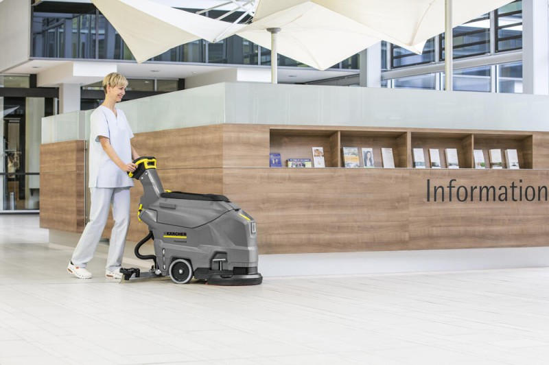 BD 43/25 C Bp Akumulatorowa szorowarka (430mm, 1720m²/h) Kärcher