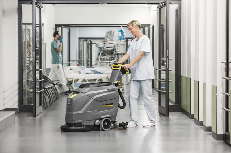 BD 43/25 C Bp Akumulatorowa szorowarka (430mm, 1720m²/h) Kärcher