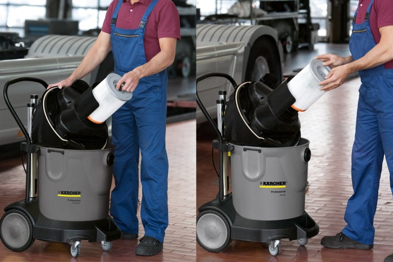 NT 70/2 Adv Dwuturbinowy odkurzacz z ssawką jezdną (2400W, 70l) Kärcher