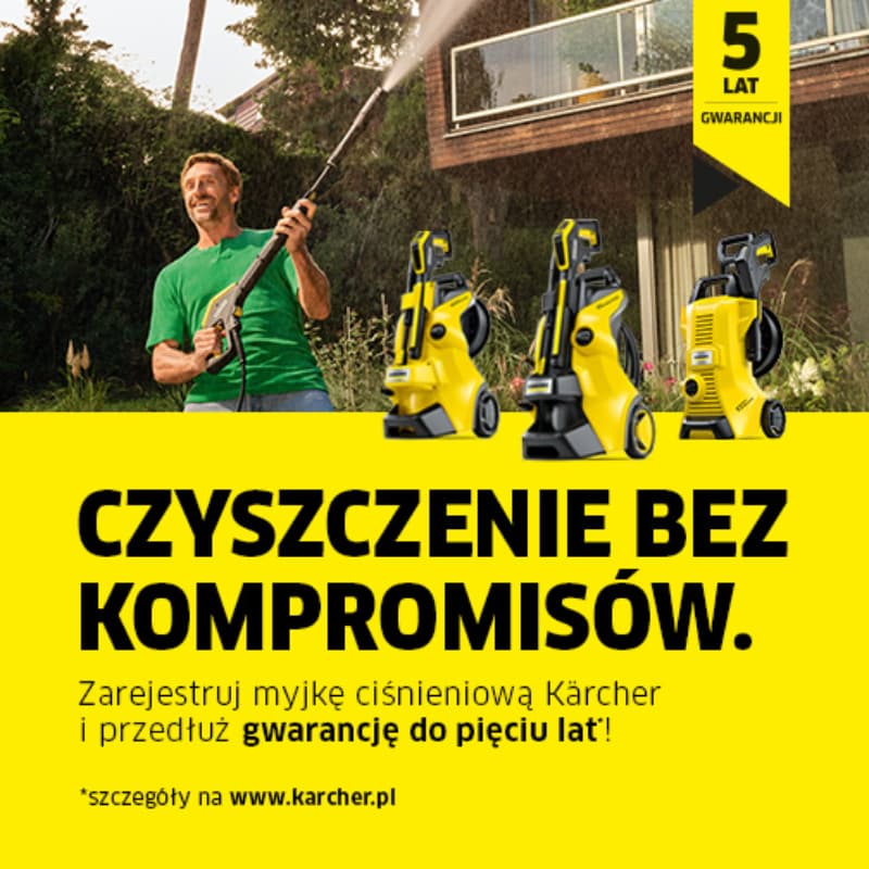 Przedłużenie gwarancji do 5 lat na myjki ciśnieniowe Karcher